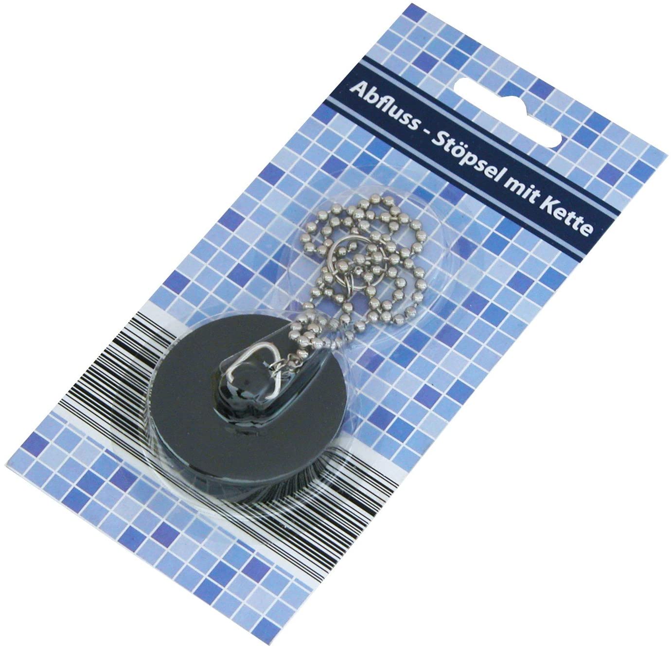 Abflussstopfen 45,5mm + Kette für Bad & Küche - SB Discount