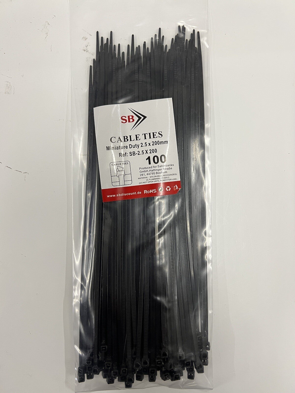 700tlg Kabelbinder Set 2,5/4,8x10/15/20 – EXTRA STARK (4,8mm) – Industriequalität